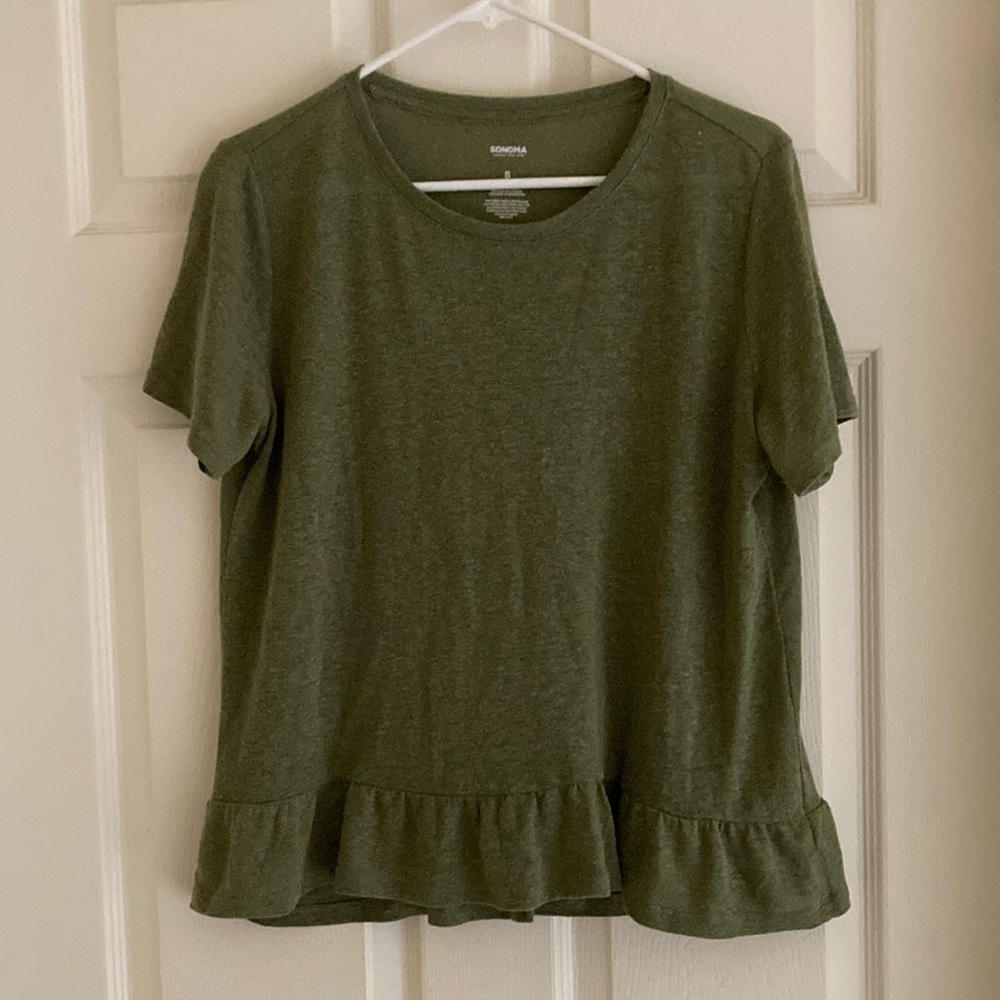 Sonoma Women's Short Sleeve T-Shirt - Green - Small